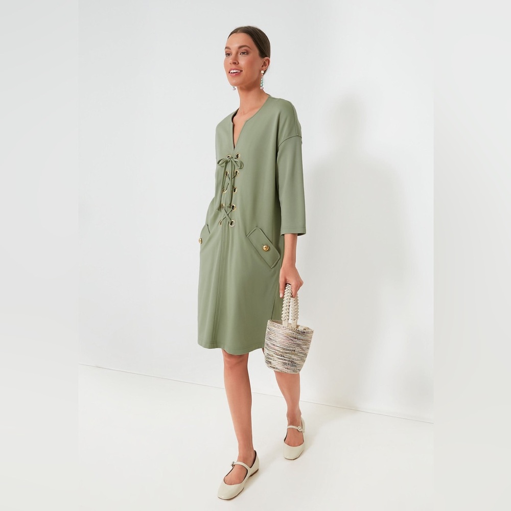 TUCKERNUCK  Sage Green Ellington Dress L (12)